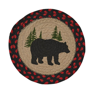 Black Bear Braided Trivet Set of 6 - Park Designs - The Fox Decor